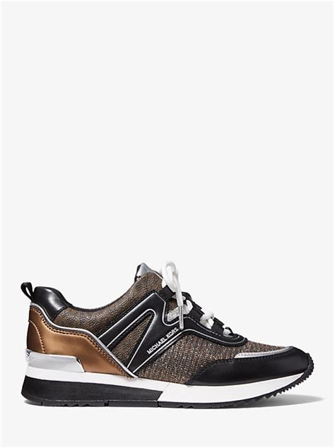 pippin mixed-media trainer michael kors|MICHAEL KORS MK Pippin Mixed.